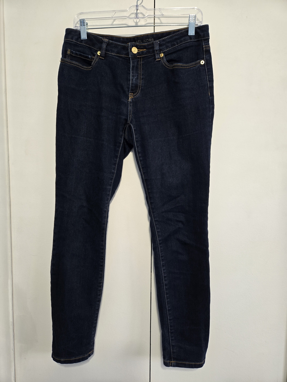 Michael Kors Jeans Womens 6 Dark Wash Skinny Slim Leg Stretch Denim